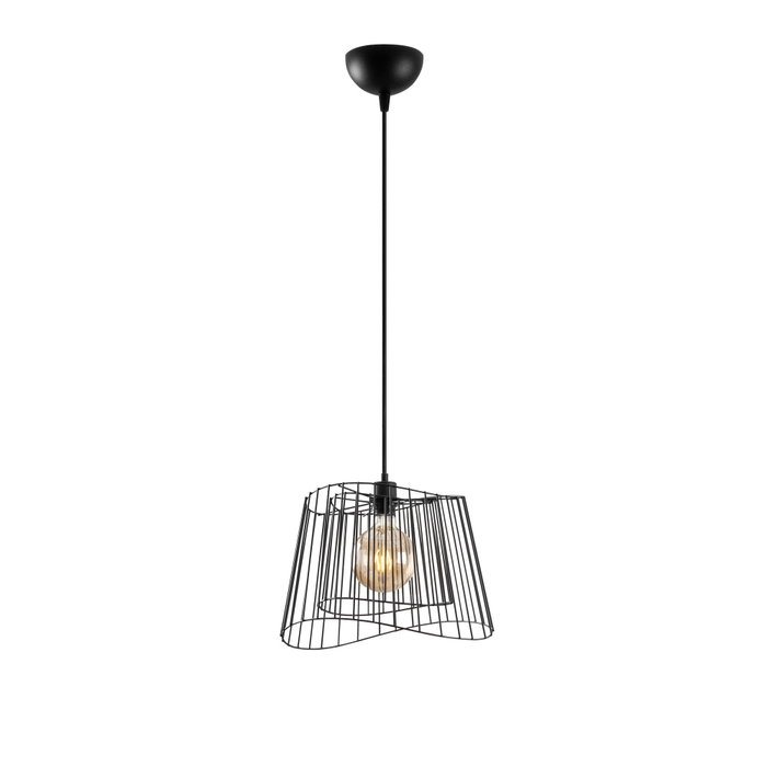 Opviq Lámpara de araña industrial negra con altura ajustable Opviq Lámpara de araña industrial negra con altura ajustable